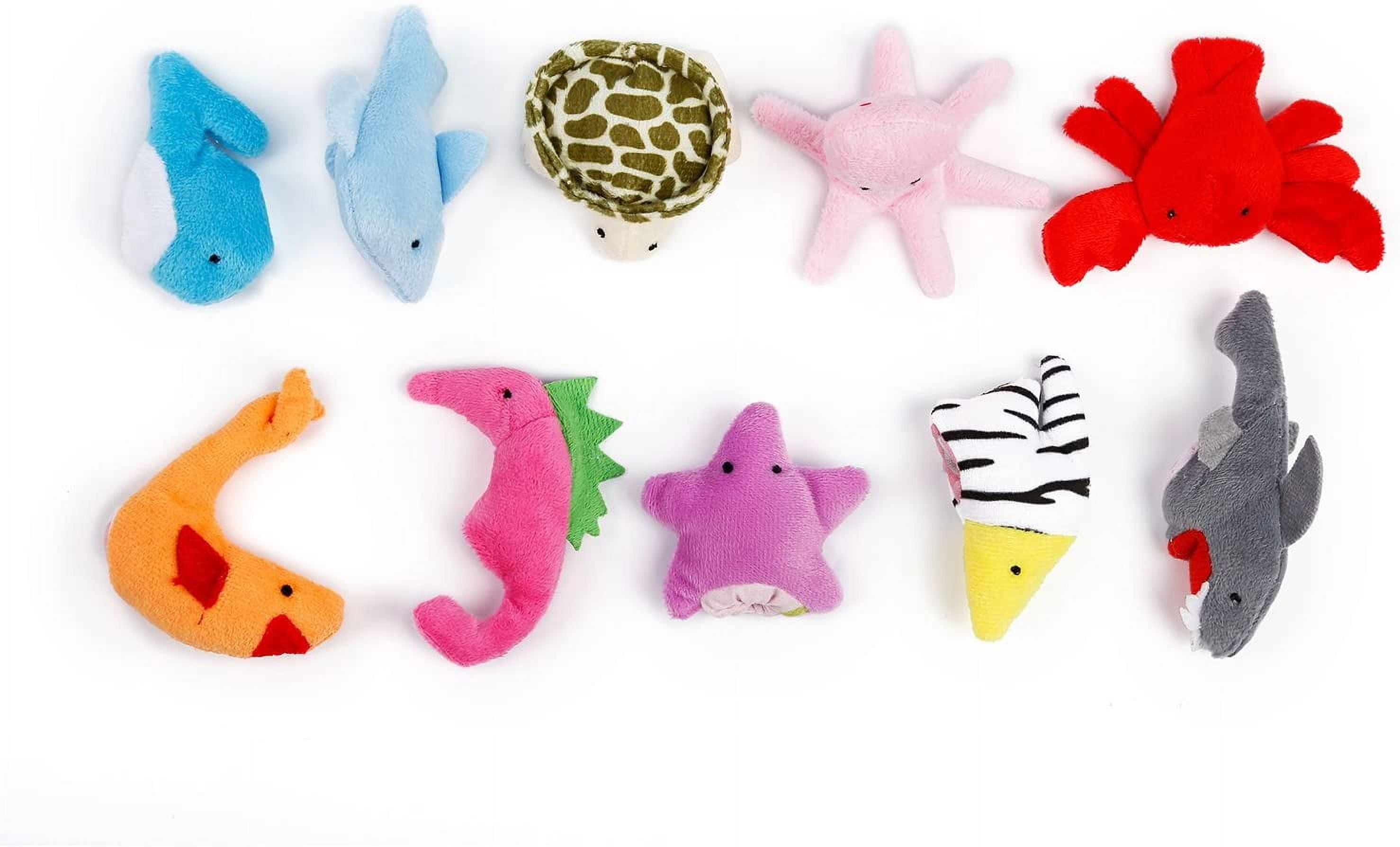 PENGXIANG 20 PCS Animal Finger Puppets Toys for Kids Toddlers Stocking Stuffers with Soft Velvet Dolls Toys for 2 3 4 5 6 7 8 9 10 Year Old Boys Girls Kids toddlers Gift Presents