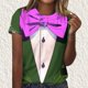 thumbnail image 5 of Camisetas Casuales de Manga Corta de la Tripulación Cuello Impreso Gráfico Tee Ligero Superior 95% Poliéster 5% Elastano, Uso Diario Camiseta Cómoda para Todo el Año, 5 of 8