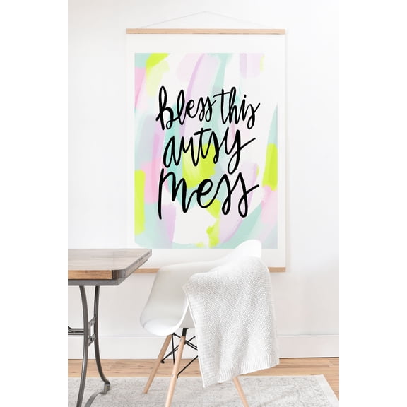 Society6 Bless This Artsy Mess by Allyson Johnson Art Print and Hanger