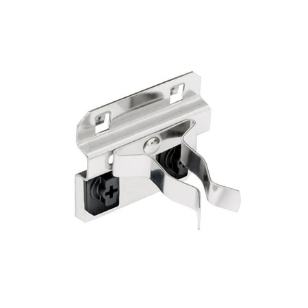 Triton Products® Stainless Steel LocHook 3/4" to 1-1/4" Hold Range 7/8" Projection, Extended Spring Clip for S.S. LocBoard, 3pk