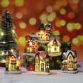 thumbnail image 2 of Christmas Christmas decorations resin small house micro landscape resin house small ornaments Christmas gifts, 2 of 5