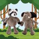 thumbnail image 3 of Stuffed Animal Raccoon Plush Toy Animal Baby Toys 11Inches, 3 of 4