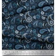 thumbnail image 2 of Soimoi Silk Fabric Floral & Paisley Print Fabric by The Yard 42 Inch Wide, 2 of 5