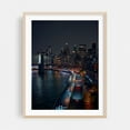 thumbnail image 2 of View of the Brooklyn Bridge at Night - Manhattan New York Photography Cityscape Nightlife Skyline Bridge City Architecture Night Sky Unframed Wall Art Print 24 x 30 inches, 2 of 4