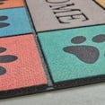 thumbnail image 3 of Mohawk Home Doorscapes Mat Welcome Paw Blocks Tiles Mat Scatter, 1'6"x2'6", Orange & Yellow, 3 of 3