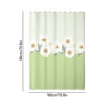thumbnail image 3 of Linnome Rideau de Douche Imperméable en Polyester avec Crochets pour Salle de Bain, Séparation Sec/humide 70,9 X 70,9 Po Multicolore#03, 3 of 6