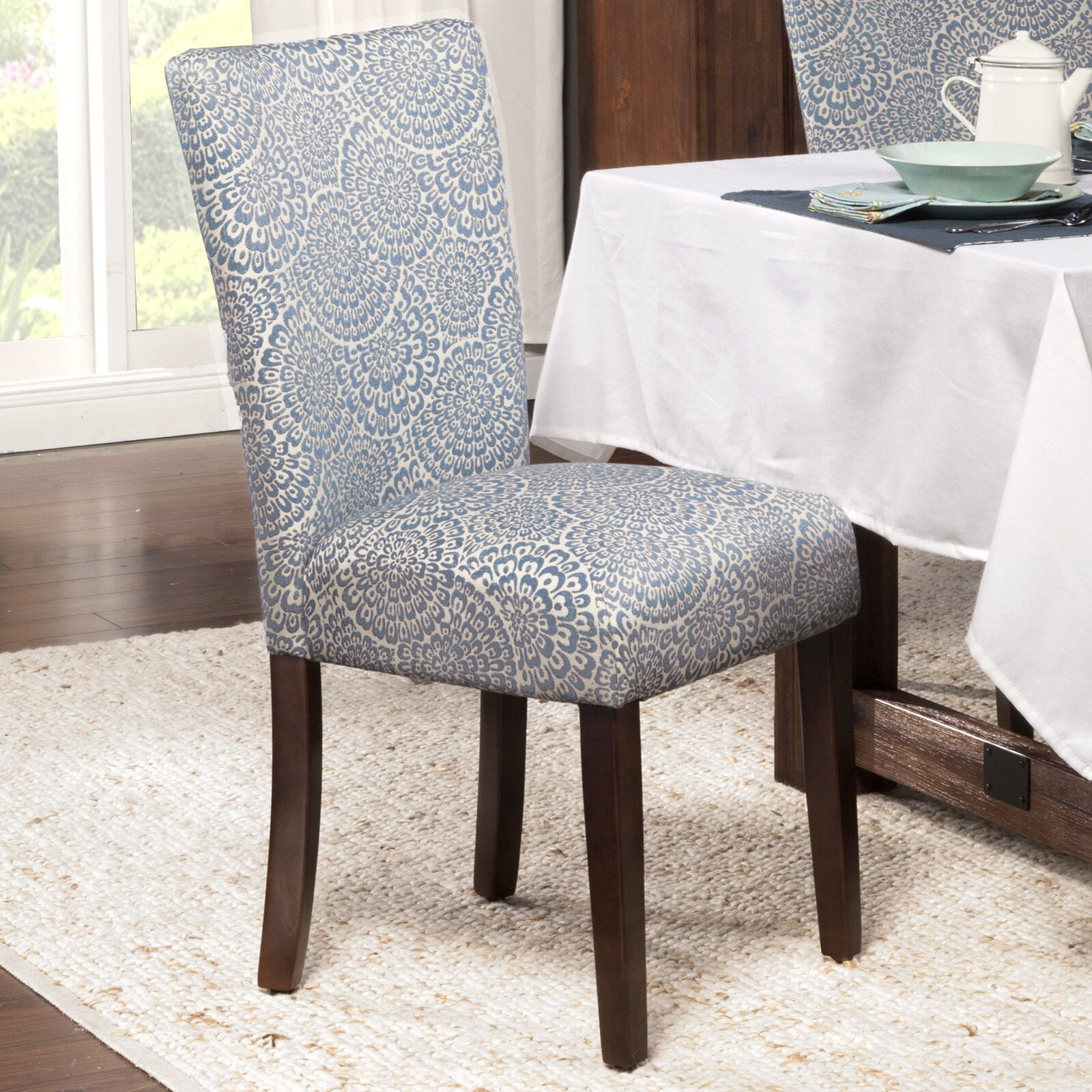 Feldman Velvet Upholstered Parsons Chair