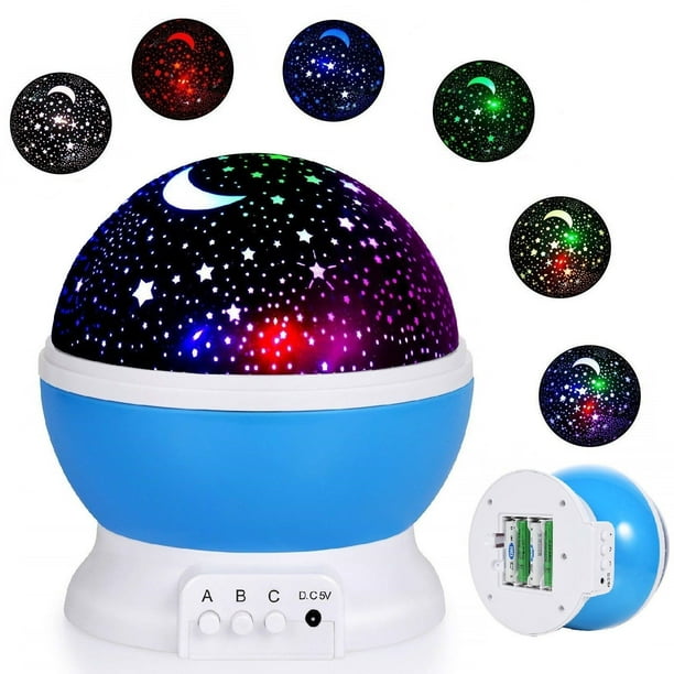Romantic Star Sky Projector Constellation Starry LED Night Light Baby boy Kids Lamp Moon