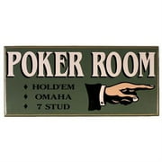 Classic All Wood Poker Room Sign