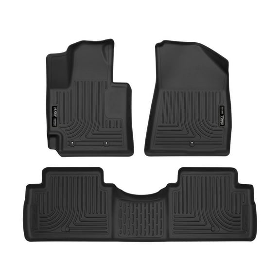 Husky Liners 99611 Weatherbeater Floor Mats Fit 2014-2019 Kia Soul - Front/2nd Seat - Black