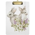 thumbnail image 1 of FMSHPON Easter Lavender Rabbits Clipboard Hardboard Wood Nursing Clip Board and Pull for Standard A4 Letter 13x9 inches, 1 of 8