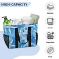 thumbnail image 5 of Watercolor Starfish Reusable Grocery Bags with Handle Side Pocket Waterproof Shopping Portable Tote, 5 of 8