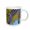 White, variant on 3drose, Zebra. African Wildlife. Zoo. Cool Image., 11oz Two-tone Yellow Mug