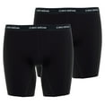 thumbnail image 1 of CECEBA Pantalones cortos para hombres, paquete de 2 - Boxer, básicos, de algodón, M-7XL, lisos Negro XL (X-Large), 1 of 4
