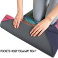 thumbnail image 3 of Pioneer Flower Floral Print Pattern Hot Yoga Mat Towel Non Slip for Hot Yoga - Quick-Drying Yoga Mat Cover with 4 Corner Pockets with Travel Bag - Hot Yoga Towel Non Slip 70"x26", 3 of 6
