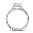 thumbnail image 4 of 2.00 T.C.W Pear Cut Aquamarine Gemstone Unique Wedding Ring for Women Solid 14K White Gold Size 5.5 by Diamond-Capitals, 4 of 8