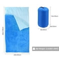 thumbnail image 4 of Lineslife Extra Long Toddler cot with Sleeping Bag, Portable Kids Travel Bed for Sleeping, Blue 53''x26'', 4 of 8