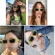 thumbnail image 4 of Paquete de 3 gafas de sol rectangulares para mujer, estilo retro, cuadradas, vintage, accesorios estéticos de los años 90, 4 of 4