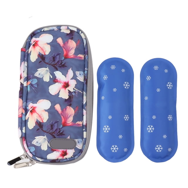 Bolsa enfriadora de insulina Bolsa de almacenamiento de refrigeración Diseño de cremallera para interior y exterior Tipo 4