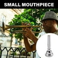 thumbnail image 6 of Silver Plated Trumpet Mouthpiece Replacement Musical Instruments Accessories, 6 of 9