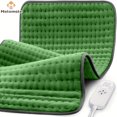thumbnail image 1 of FNNMNNR Heating Pad - 12‘‘×24‘‘Electric Heating Pads for Back  Neck  Abdomen  Moist Heated Pad for Shoulder  Knee  Hot Pad for Arms and Legs, 1 of 7