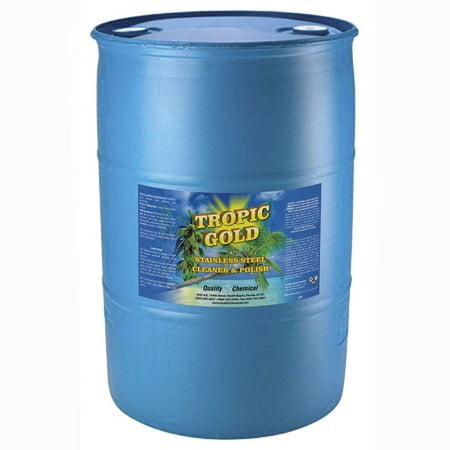 Tropic Gold Stainless Steel Polish - 55 gallon (Harry Best Steel Drums)