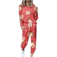 thumbnail image 2 of lcziwo Two Piece Outfits for Women Christmas,Lounge Sets for Women Sweatsuits Sets Two Piece Outfit Long Sleeve Pant Workout Athletic Tracksuits 2023, 2 of 6