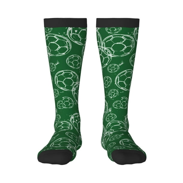 Fotbe Soccer Calcetas Divertidas Estampadas para Hombre y Mujer, Calcetas de Algodón hasta la Rodilla para Caminar, Correr, Enfermería y Embarazo