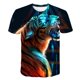 thumbnail image 1 of Camiseta con diseño de lobo y Animal para niño, ropa para niña, camiseta de moda 3D con dibujos animados para niño de 1 a 14 años, camiseta informal de verano para niños de Hip Hop Street Top11T Gao Jinjia LED, 1 of 2