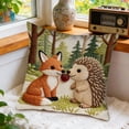 thumbnail image 6 of TanSiDing Cute Pet Animal Pillow Cover Fluffy Embroidery Sofa Cushion Decorative Throw Pillow Case for Home Decor Living Room Bedroom 17.72in, 6 of 6