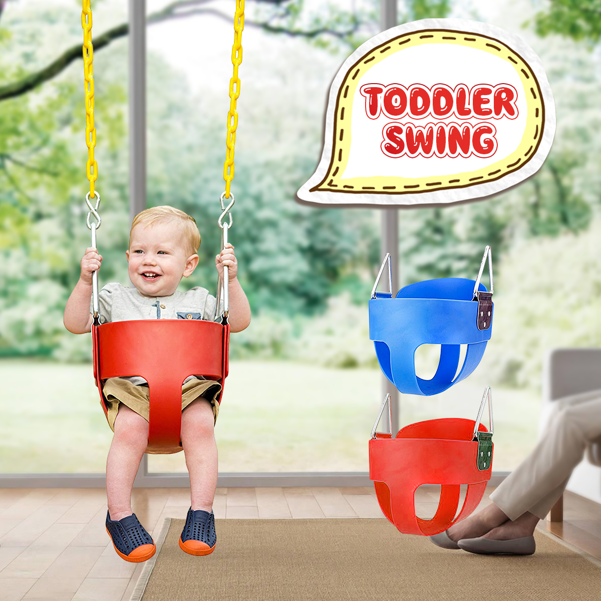 bucket swing set