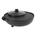thumbnail image 4 of 5.28qt Round Black Grilling Electric Hot Pot Frying Electric Hot Pot 110v, 4 of 22