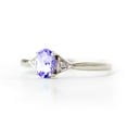 thumbnail image 4 of Galaxy Gold 14K White Gold Tanzanite and Diamonds Ring - December Birthstone - Communication & Serenity - Sizes 5.5 to 11 - Fine Jewelry for Women, 4 of 5
