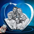 thumbnail image 1 of Crystal Photo ArtPix 3D, regalo personalizado en forma de corazón, 1 of 7