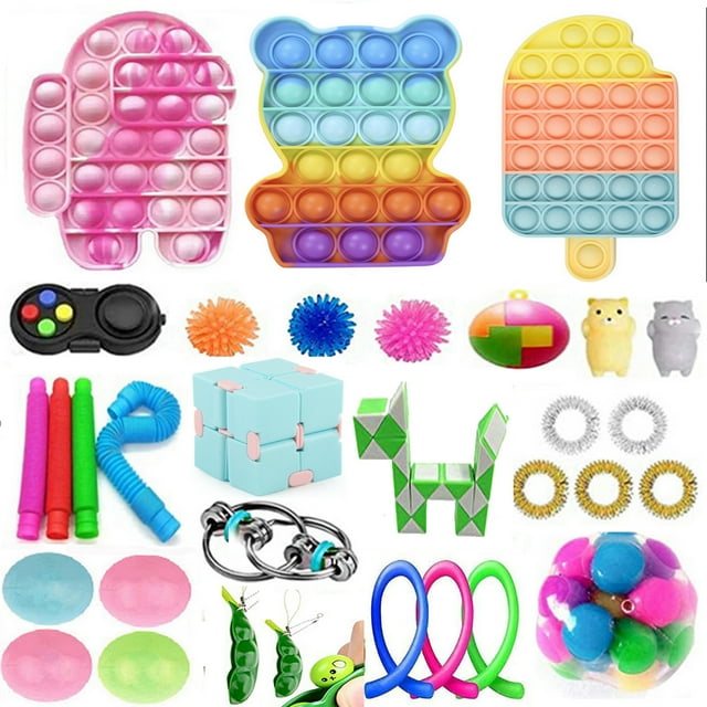 Sylvamorning Multipurpose Desktop Puzzle Games Fidget Pad Telescopic Tube Set