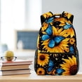 thumbnail image 5 of Sunflower Butterfly Backpack Lightweight Bookbag Travel Rucksack Laptop Daypack for Women Men, 5 of 6