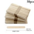thumbnail image 1 of Coofit 50PCS Kids Ice Cream Stick DIY Safe Creative Wooden Popsicle Stick Ice Pop Stick, 1 of 10
