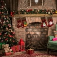 thumbnail image 4 of Christmas Stocking Cartoon Plaid Large Cute Tree Hanging Stocking Cuff Stocking, 4 of 10