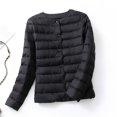 thumbnail image 1 of LSLJS Mode Femmes Manteau d'Hiver Chaud Rembourré Court Mince Col Rond Veste Grande Taille, 1 of 3
