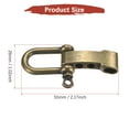 thumbnail image 3 of Uxcell Paracord Bracelet Shackle Buckle [4PCS] - Adjustable Metal U Bow Shackle for Bracelets Belt [Ancient Bronze-Flat Head], 3 of 6