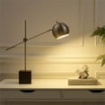 thumbnail image 2 of Posh Living Ameya Table Lamp 5ft Power Cord Marble Stone Base Stainless Steel, 2 of 9