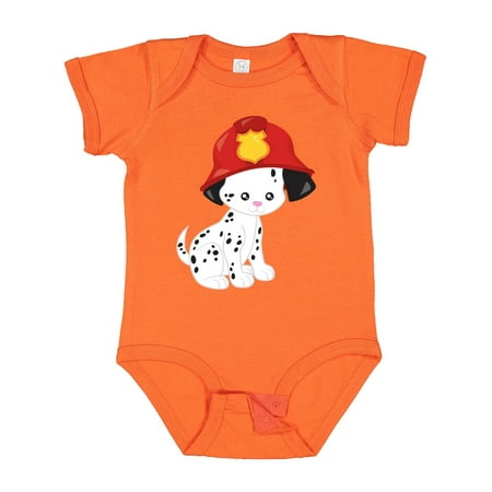

Inktastic Fireman Dog Cute Dog Puppy Doggo Dalmatian Gift Baby Boy or Baby Girl Bodysuit