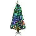 thumbnail image 2 of Costway 7ft Pre-lit Fiber Optic PVC Artificial Christmas Tree w/ 820 Branch Tips, 2 of 11