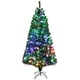 thumbnail image 5 of Costway Árbol de Navidad Artificial de PVC de Fibra Óptica Preiluminado de 210 cm con 820 Puntas de Rama, 5 of 6