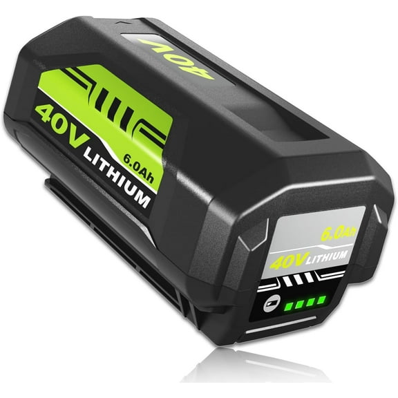 6000mAh 40 Volt OP4026 Replacement Battery Compatible with Ryobi 40V Battery OP4050A OP40601 OP4026A OP4040 OP4030 OP4050 OP4050A OP4015 OP40261 OP40201 Cordless Tools Battery