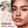 thumbnail image 4 of Pegatinas para Tatuajes de Cejas 6D Yashi Color Negro 01, 4 of 5