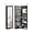 Black, variant on PetFurnishn Jewelry Armoire, Jewelry Storage Organizer w/Full-Length & Inner Makeup Mirror, Earring Shelves, Ring Slots, 25 Necklace & Bracelet Hooks, Wall Door Mounted Jewelry Cabinet (Black)