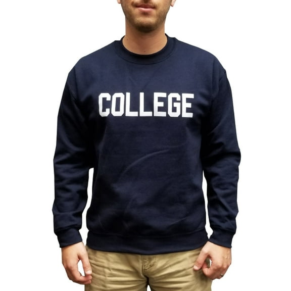 COLLEGE Crew Neck Sweatshirt - Mens Medium