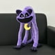 thumbnail image 2 of Criaturas sonrientes, serie de animales de terror, muñeco de gato morado, muñeco de peluche, 2 of 5