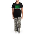 thumbnail image 4 of CafePress - Irish Today Italian Tomorrow Women's Dark Pajamas - Women's Short Sleeve Print T-Shirt and Pants Dark Cotton Pajama Set, 4 of 7